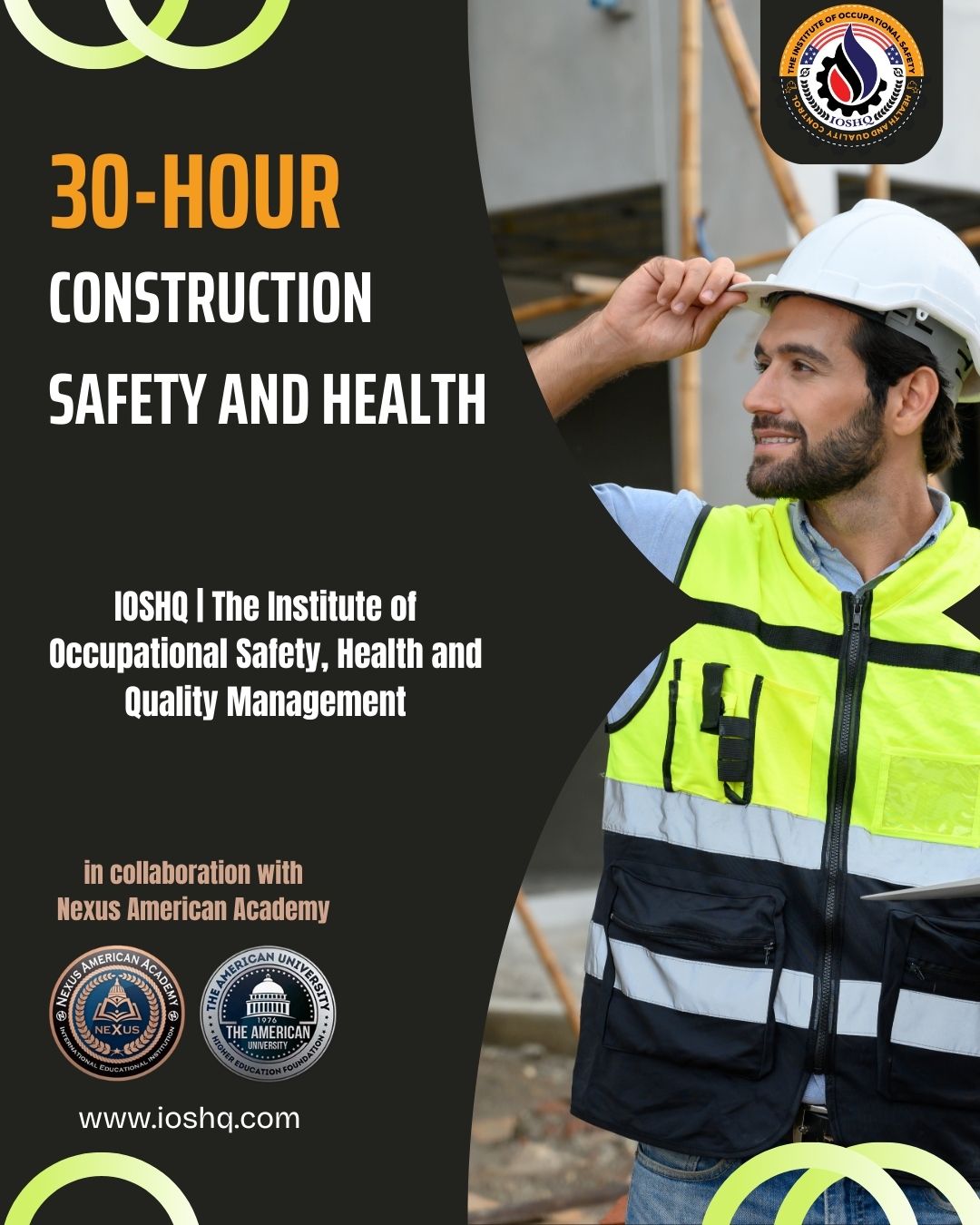 30 hour construction safety and health | (الأوشا الأمريكية) شهادة الأوشا 30 ساعة في الإنشاءات | الأمن والسلامة طبقا للمواصفات الأمريكية