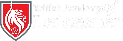 leicester british academy logo white png