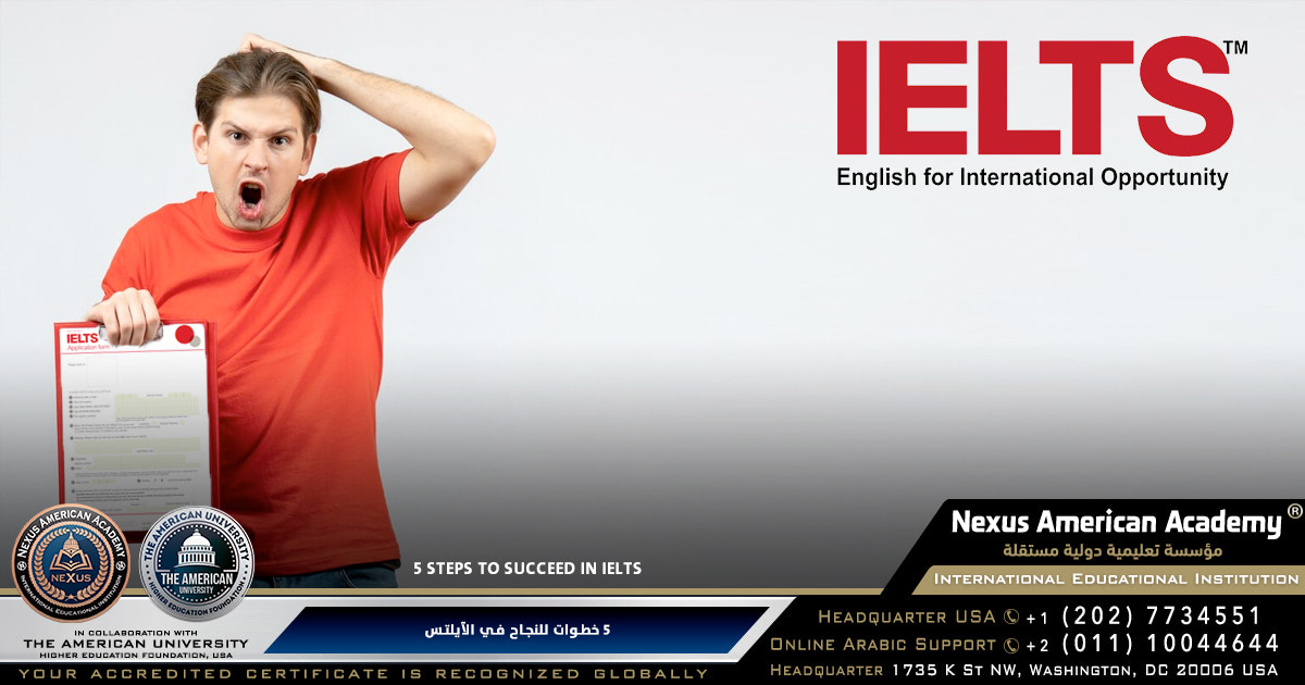 Ielts |  5 خطوات للنجاح في الآيلتس  |  steps to succeed in ielts
