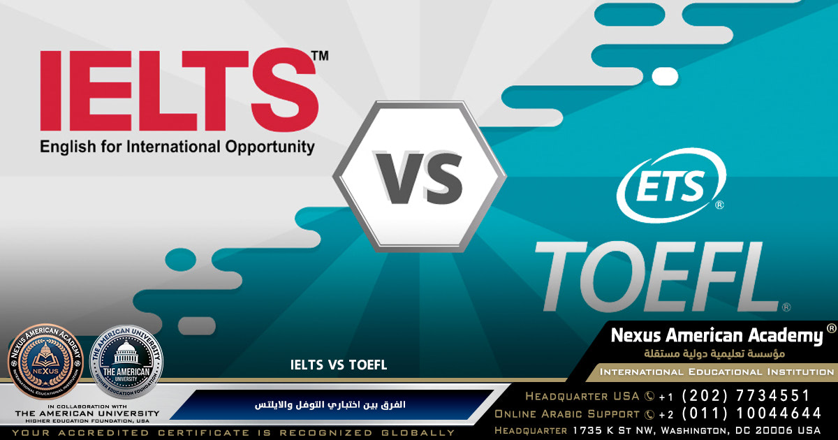Ielts vs toefl | الفرق بين اختباري التوفل والايلتس