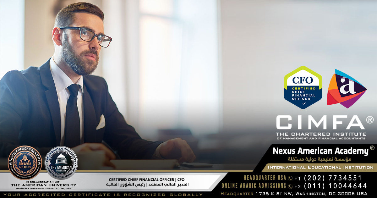 Certified chief financial officer | cfo | المدير المالي المعتمد | رئيس الشؤون المالية