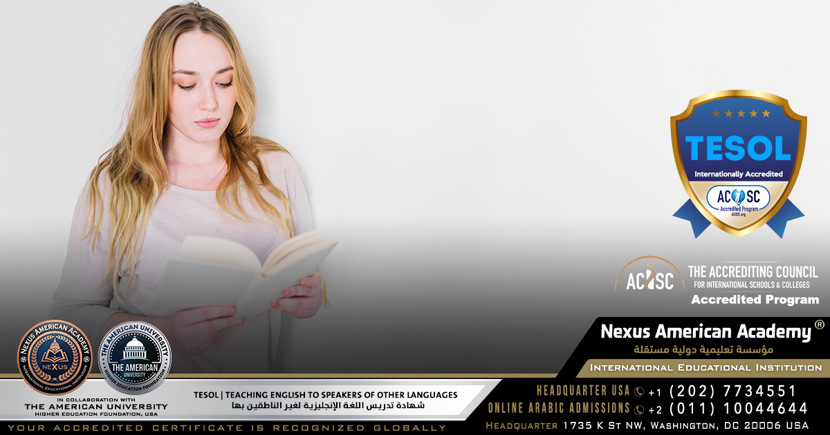 Tesol | teaching english to speakers of other languages | شهادة تدريس اللغة الإنجليزية لغير الناطقين بها