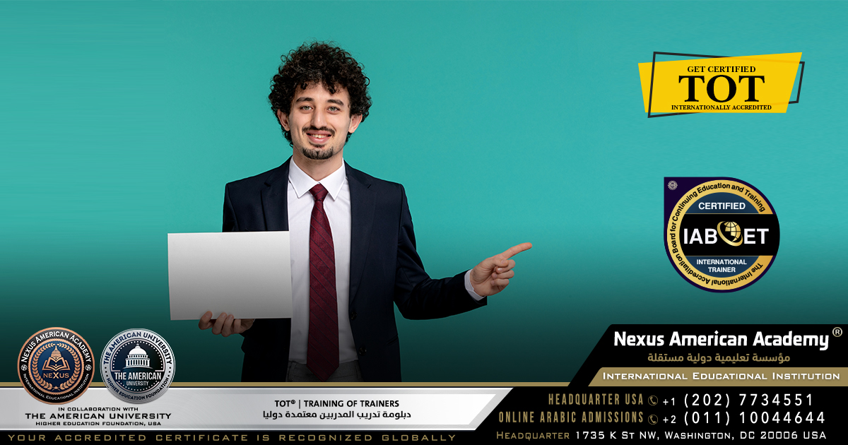 Tot® | training of trainers  |  دبلومة تدريب المدربين معتمدة دوليا  | accredited globally