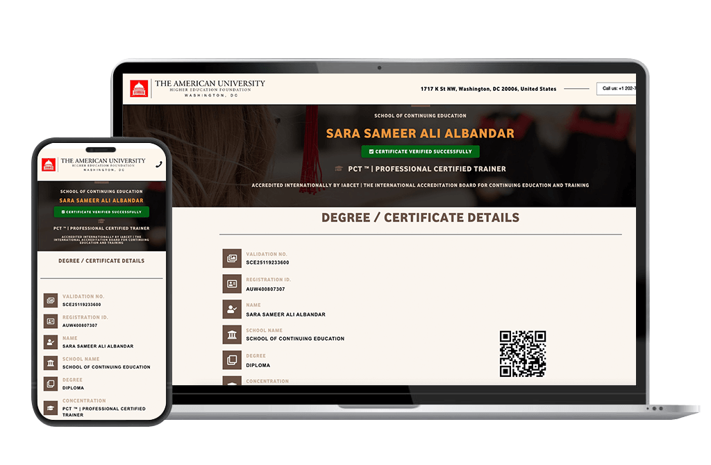 Nexusamerican academy verified certificate png